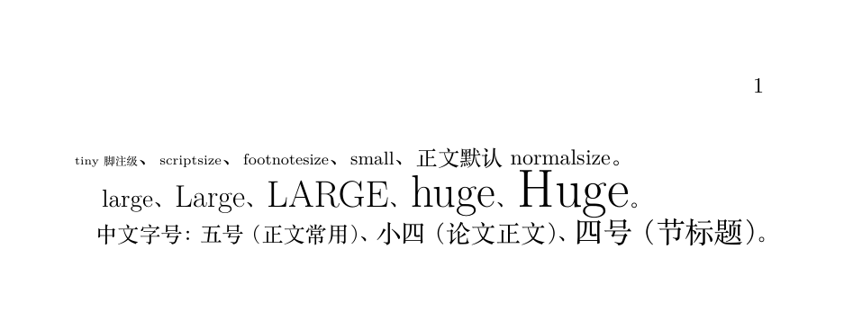 字号阶梯的编译效果
